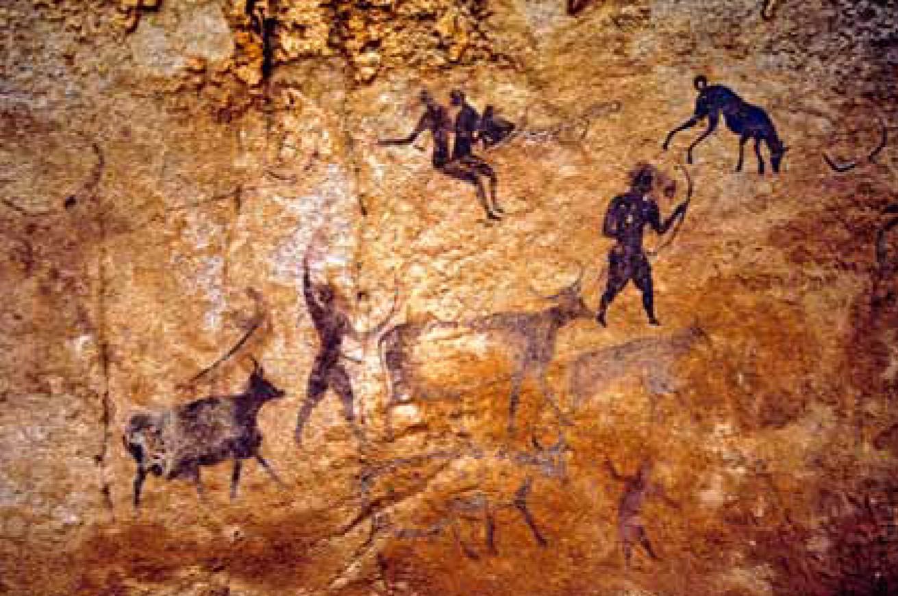 Humian and Mirmalas rock paintings