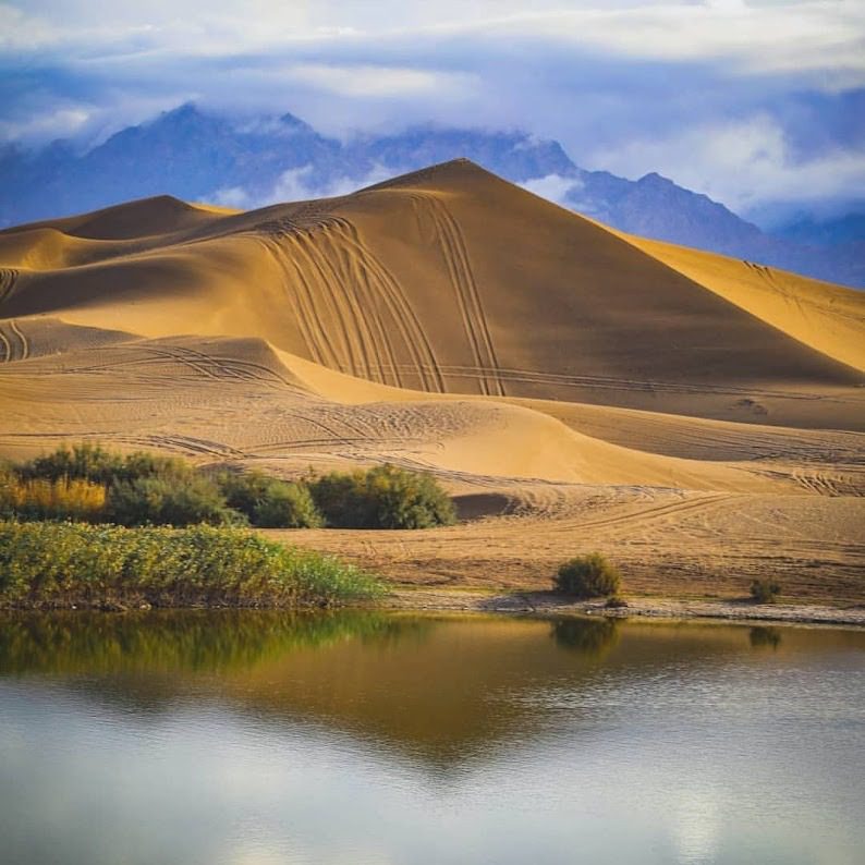 Yazd sewage lagoon Yazd sewage lagoon
