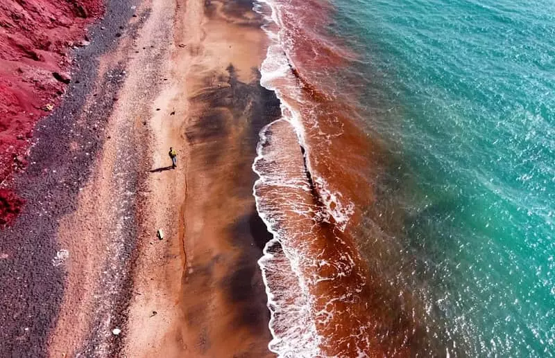 Red Beach of Hormuz Island