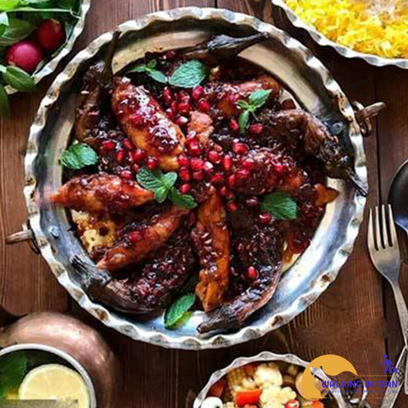 Eggplant and pomegranate stew